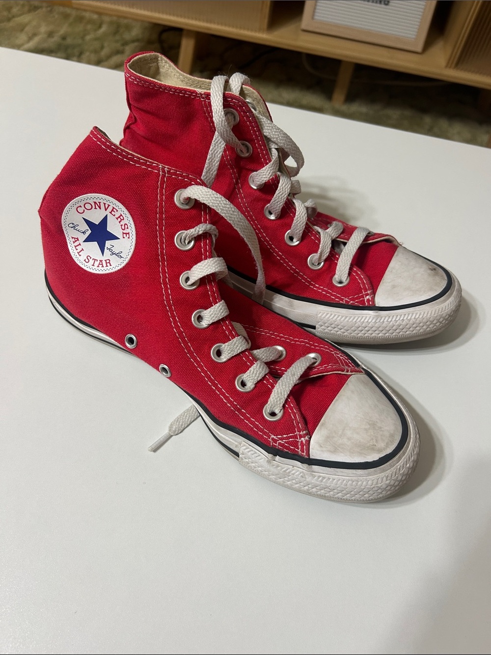Converse Red High-Top All Star Sneakers